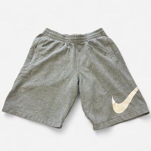 Nike Light Gray Shorts with White Logo